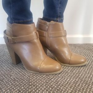Tan Leather Ankle Boots